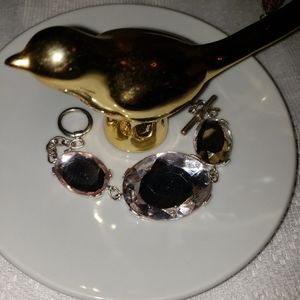 🦩Light Pink Faceted Toggle Bracelet🦩